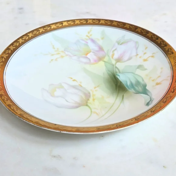 Vintage China RS Germany Tulips with Gold Leaf Edge - Picture 6 of 8